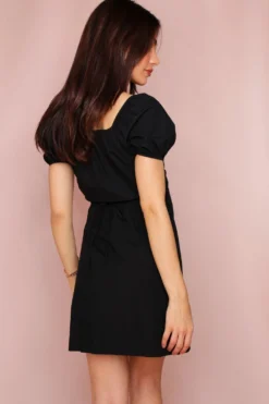 Bardot Wrap Dress -Ves Trendy Sales black bardot wrap dress 2