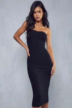 Knitted Bandeau Sweetheart Neck Maxi Dress -Ves Trendy Sales black knitted bandeau sweetheart neck maxi dress 1 4