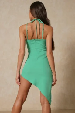 Multi Strap Ring Detail Asymmetric Dress 8 Multi Strap Ring Detail Asymmetric Dress -Ves Trendy Sales green multi strap ring detail asymmetric dress 2