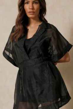 Neave Black Mesh Dress -Ves Trendy Sales neave black mesh dress 4